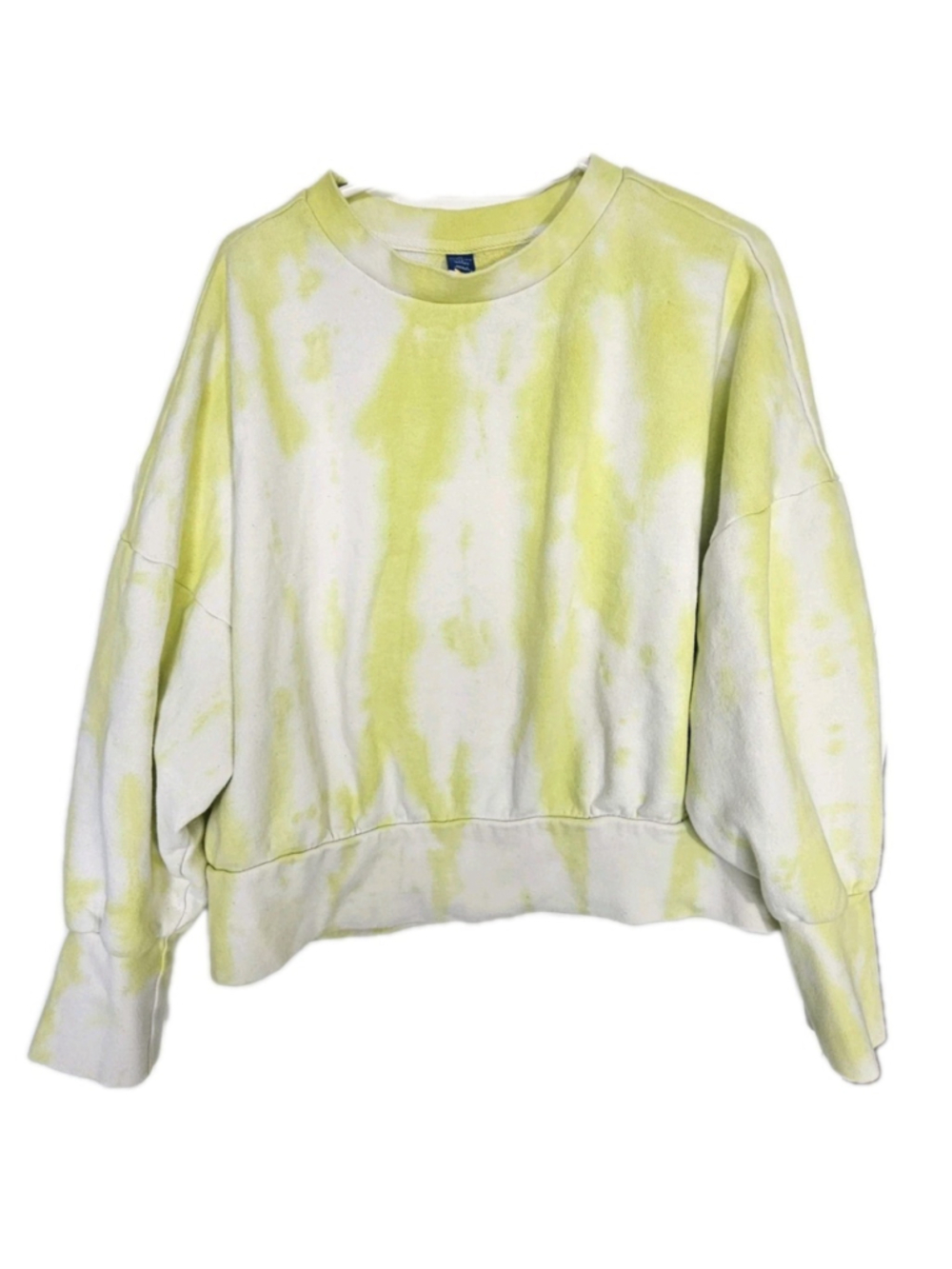 Old Navy Women S Sweatshirt Multicolor Cotton Tie Dye Cropped Casual Style - Picture 2 of 7